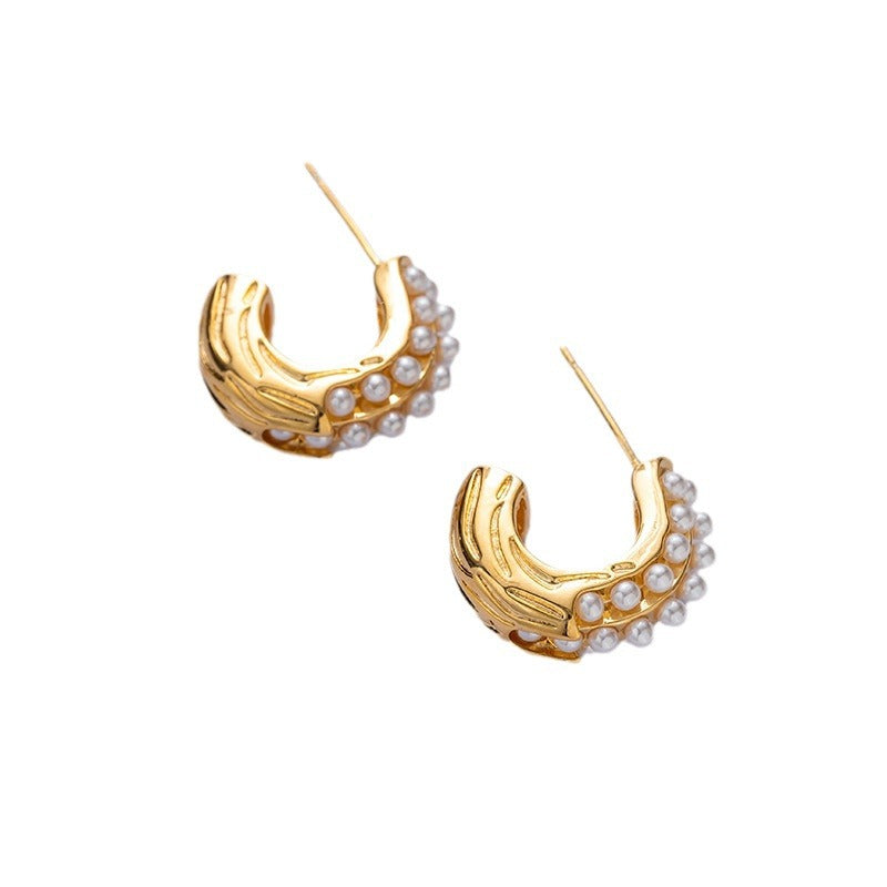 ZJX-169 Pearl Bali – Elegant Korean Style Earrings