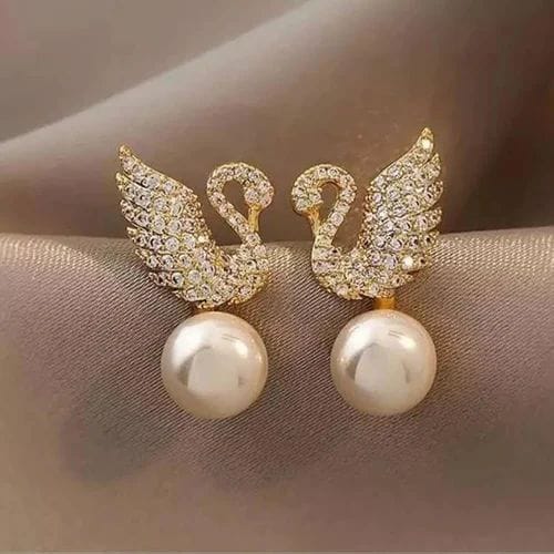 ZJE-911 Swan Pearl Earrings
